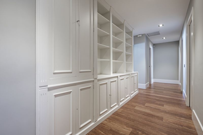 Built In Bookshelves Installation