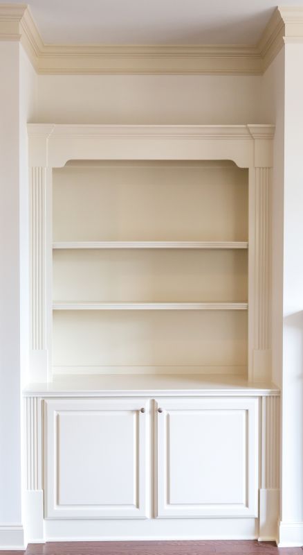 Built In Bookshelves Installation